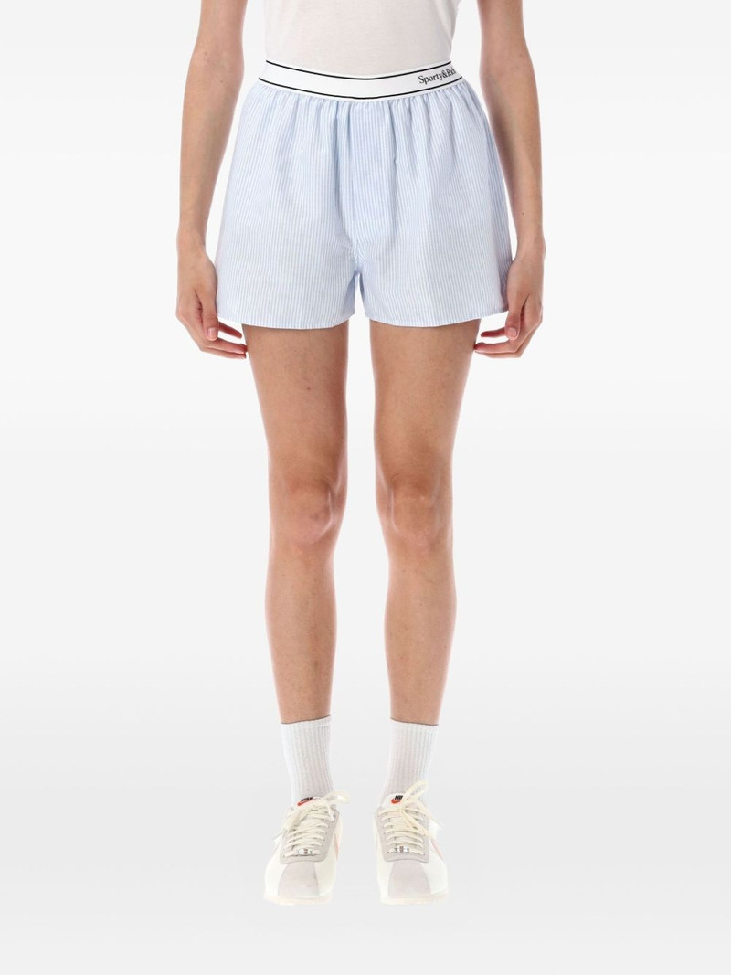 Serif Logo Boxers stripe-pattern shorts 1