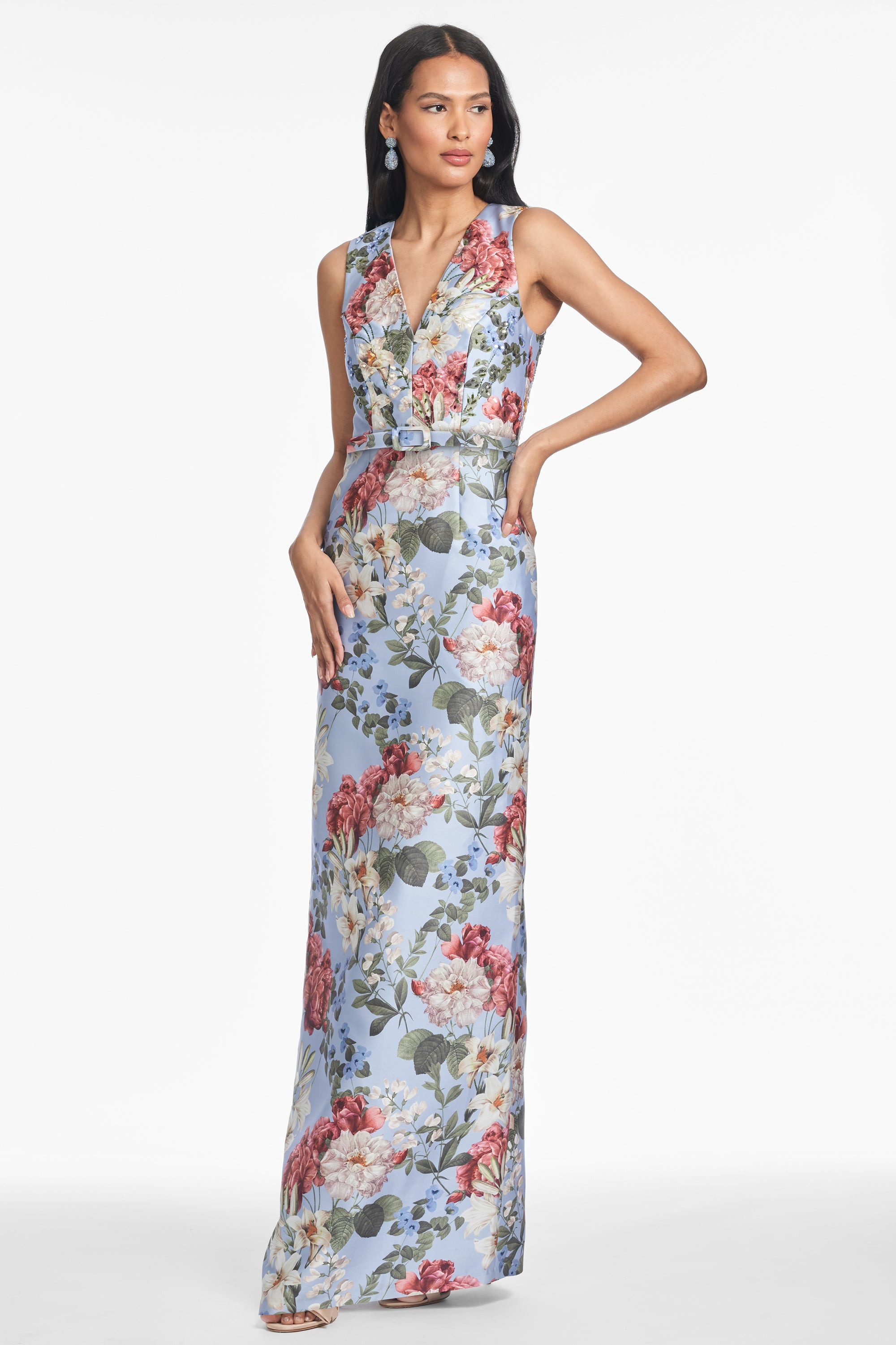 ADELLYN GOWN - POWDER BLUE BOUQUET - 3