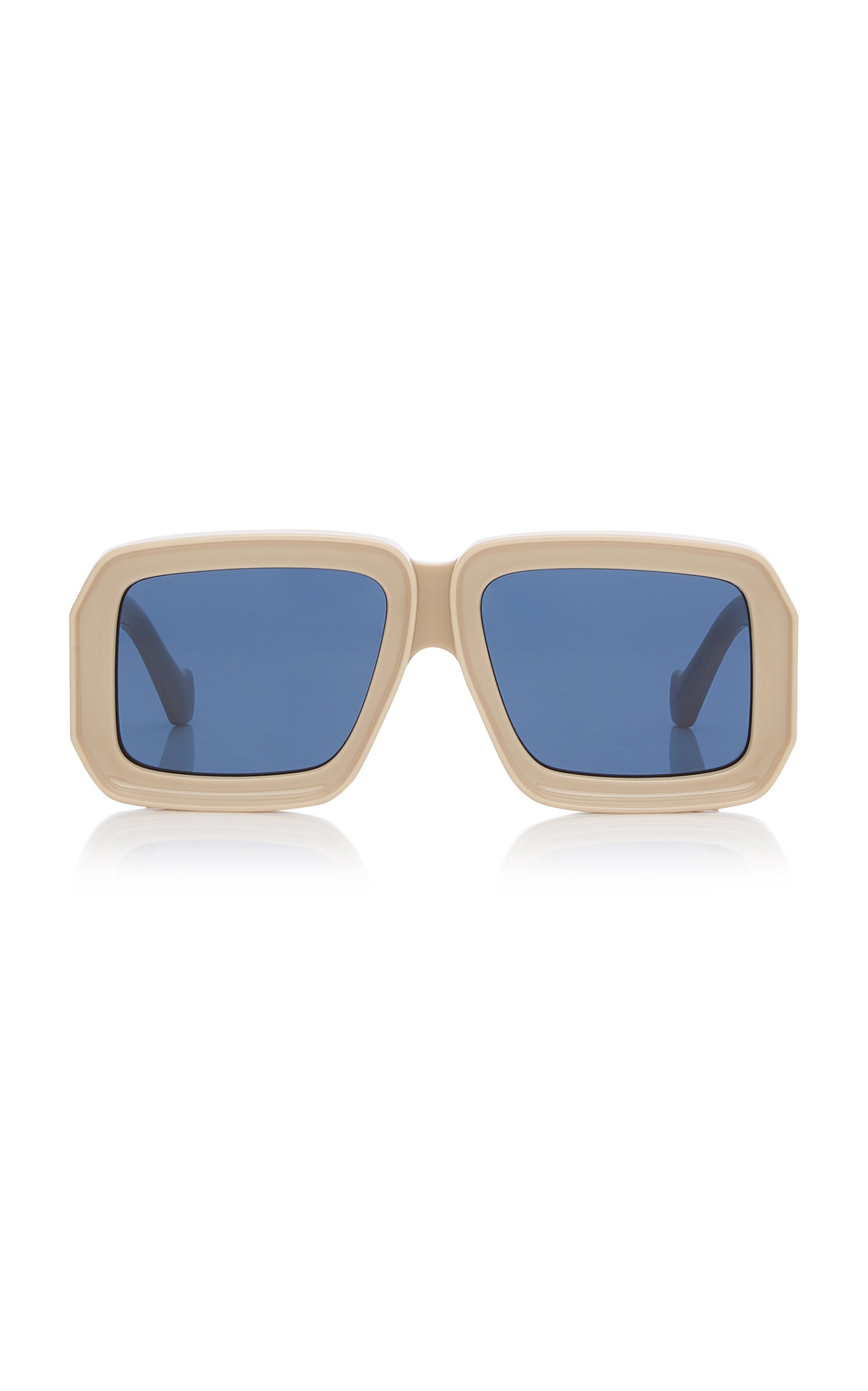 Paula's Ibiza Oversized Square-Frame Acetate Sunglasses ivory - 1
