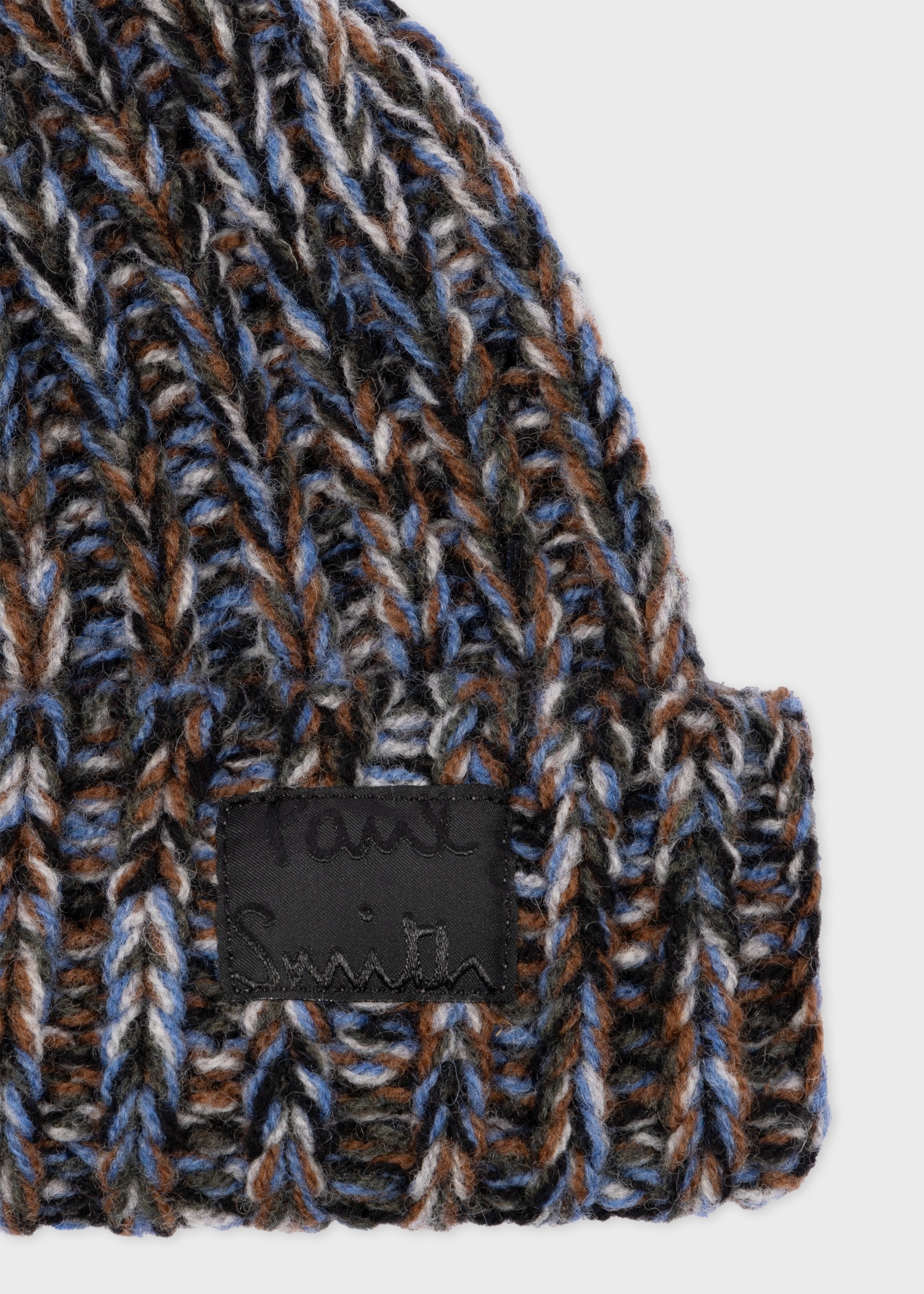 Grey Chunky Knitted Twist Beanie - 2