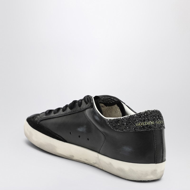 Golden Goose Super-star black low trainer with rhinestones - 2