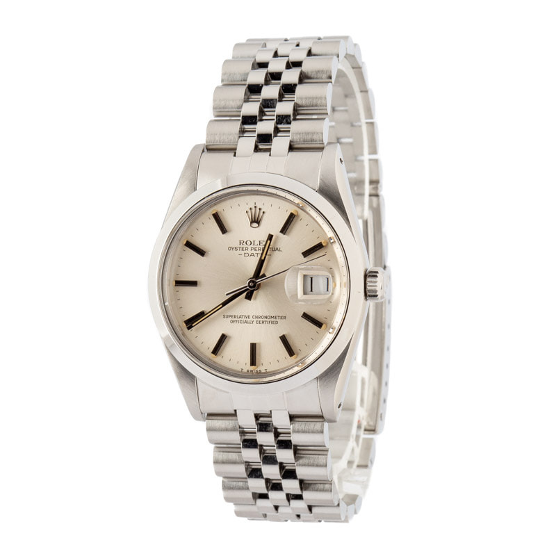 Rolex Date 15000 Silver Index Dial - 2