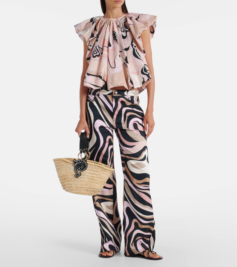 PUCCI Puccina straw basket bag outlook