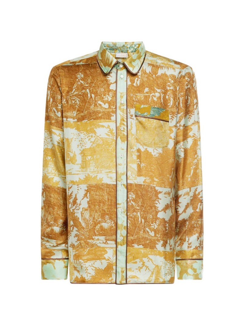 Aloe print long-sleeve shirt 1