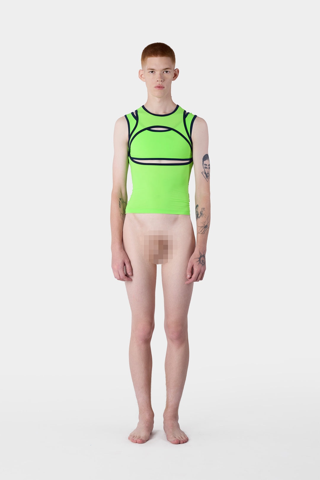 SUPER STRETCH COMBINED TOP / neon green - 6