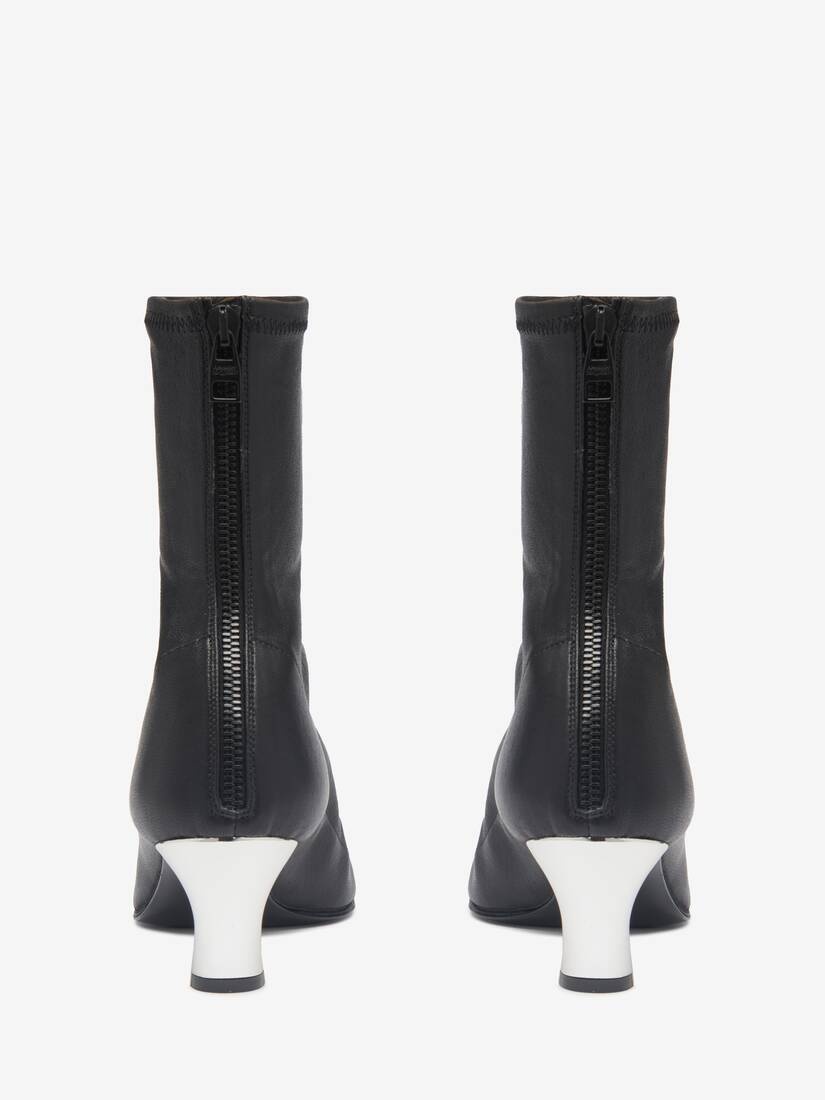 Women's Armadillo Ankle Boot in Black/silver/gold - 3