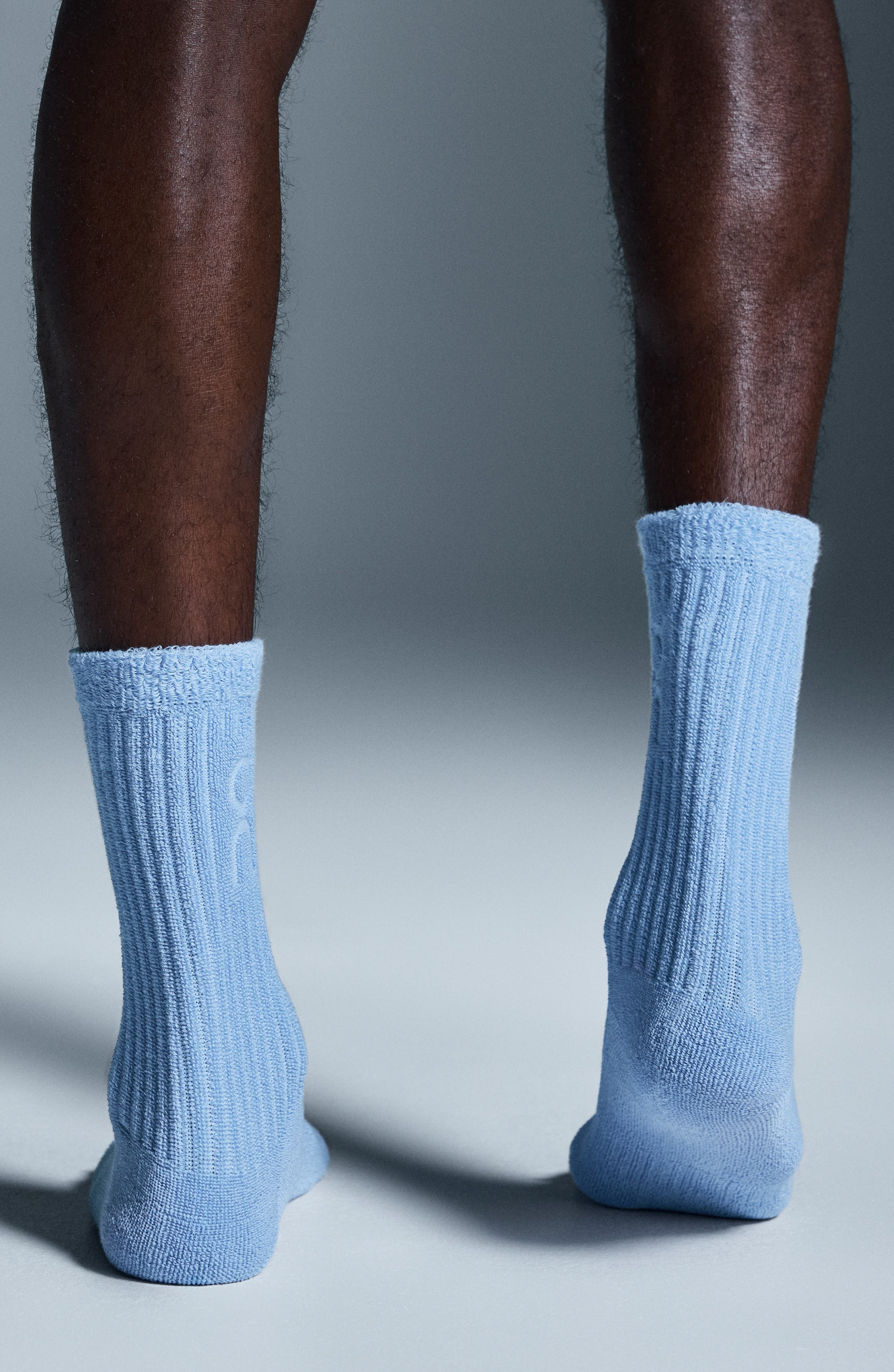 Organic Cotton Terry Crew Socks in Stratosphere at Nordstrom - 3
