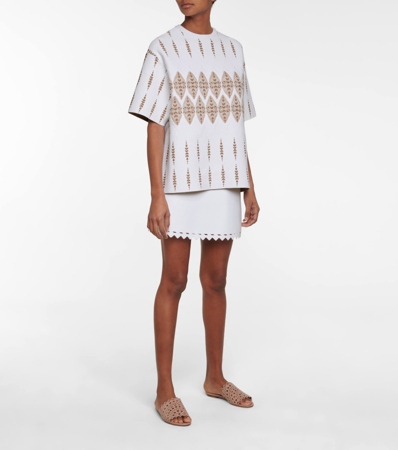 Alaïa Jacquard top outlook