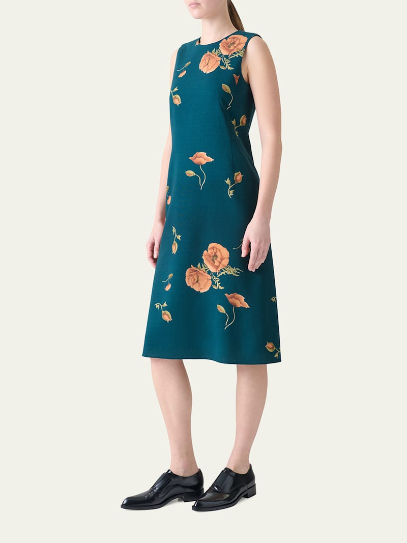 AKRIS Anemone Double Face Cashmere-Blend Dress outlook