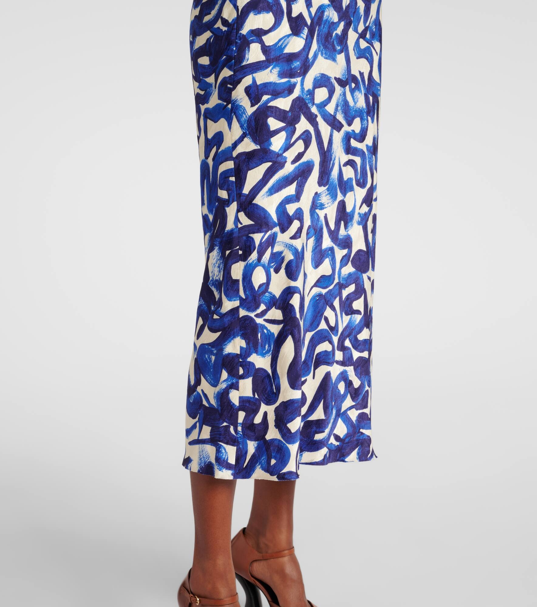 Printed midi skirt - 5