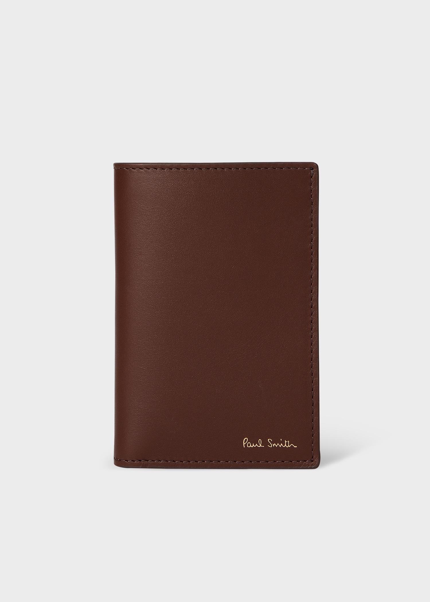 Brown 'Signature Stripe' Interior Credit Card Wallet - 1