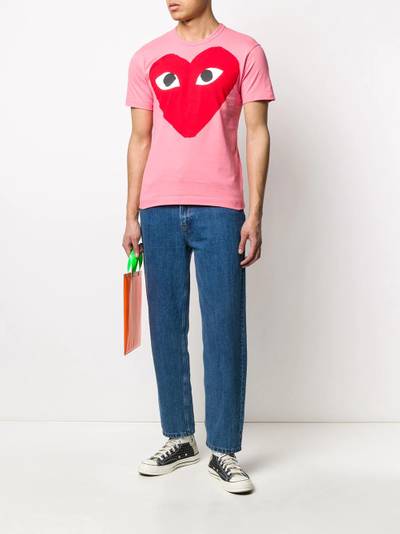 Comme des Garçons PLAY heart print round neck T-shirt outlook