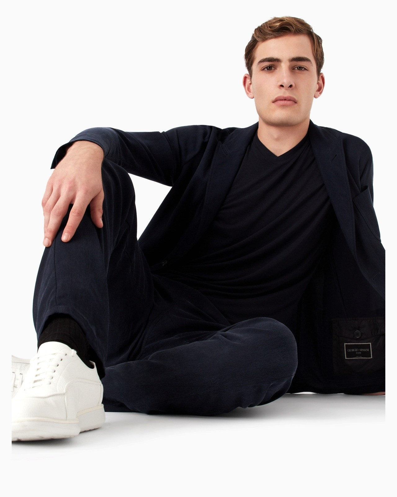 Icon single-breasted jacket in cupro - 5