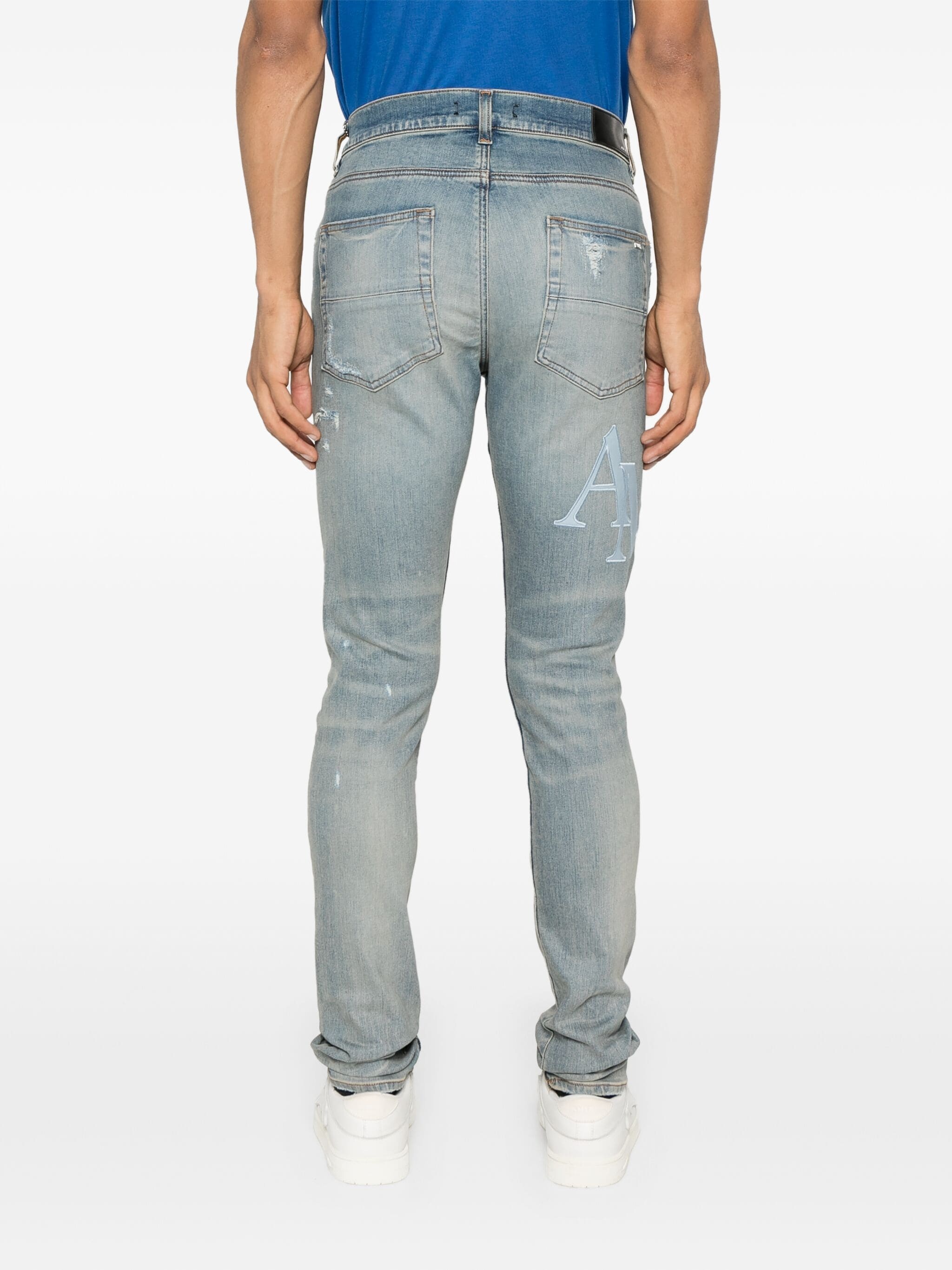 AMIRI Men Staggered Logo Jean - 2