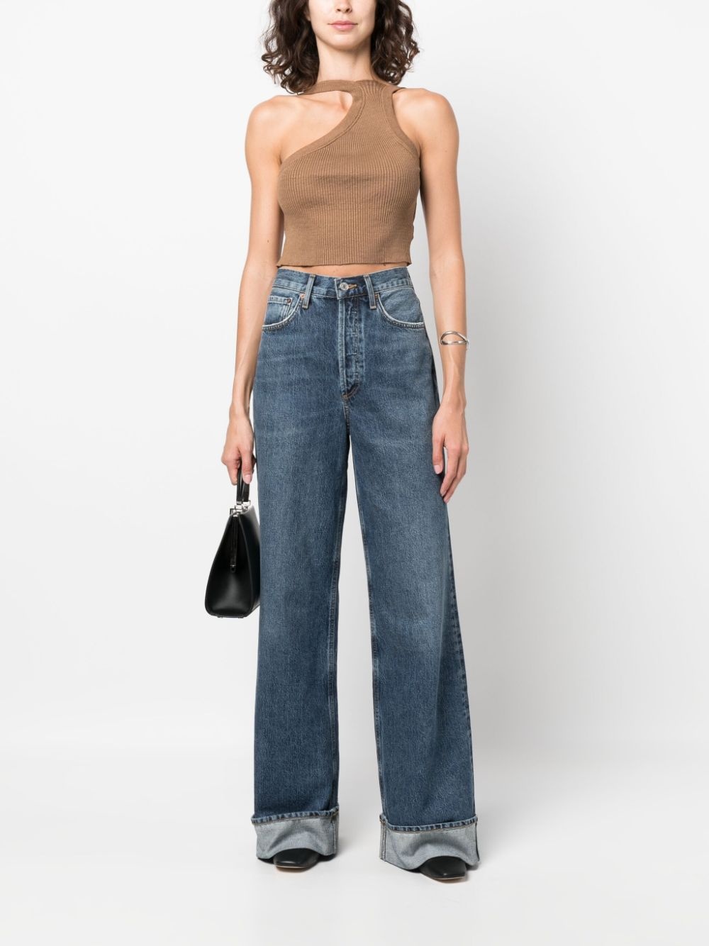 Dame wide-leg organic-cotton jeans - 2