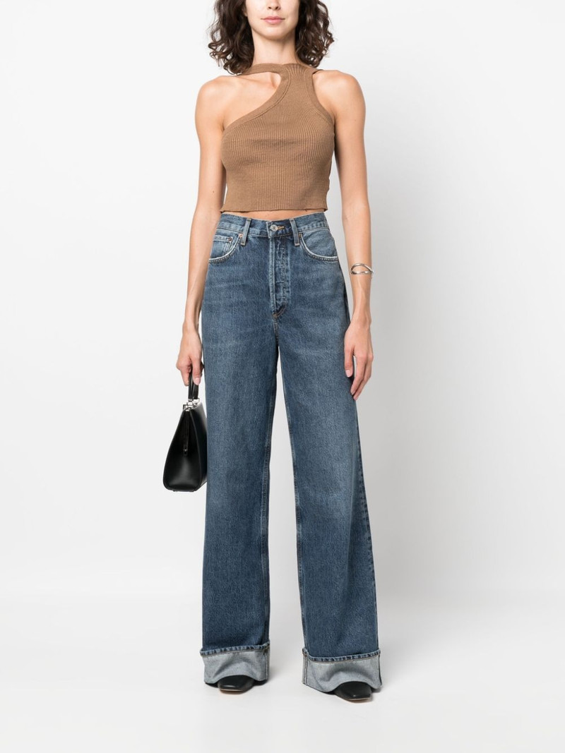AGOLDE Dame wide-leg organic-cotton jeans outlook