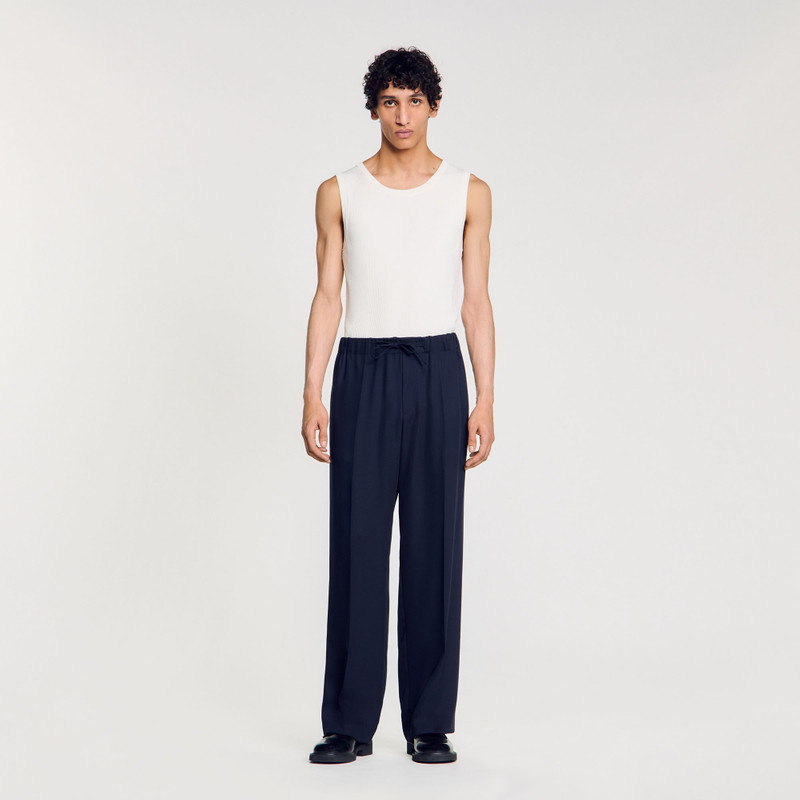 Sandro ELASTICATED WIDE-LEG TROUSERS outlook