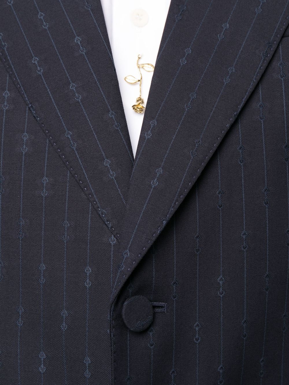 GG monogram single-breasted suit - 5