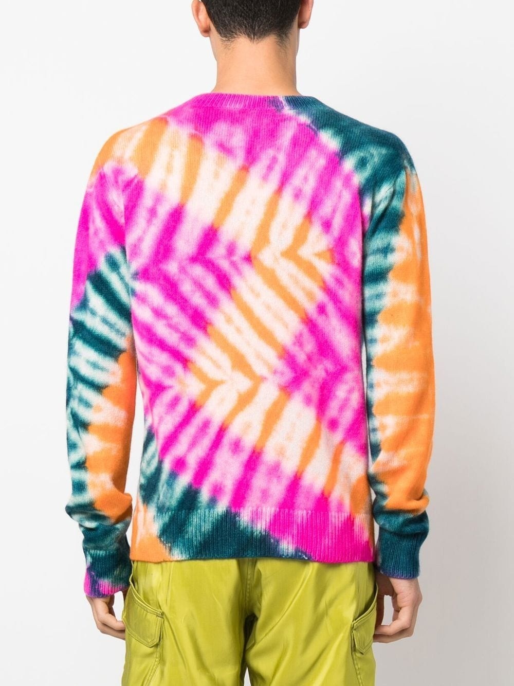 tie dye-pattern cashmere jumper - 4