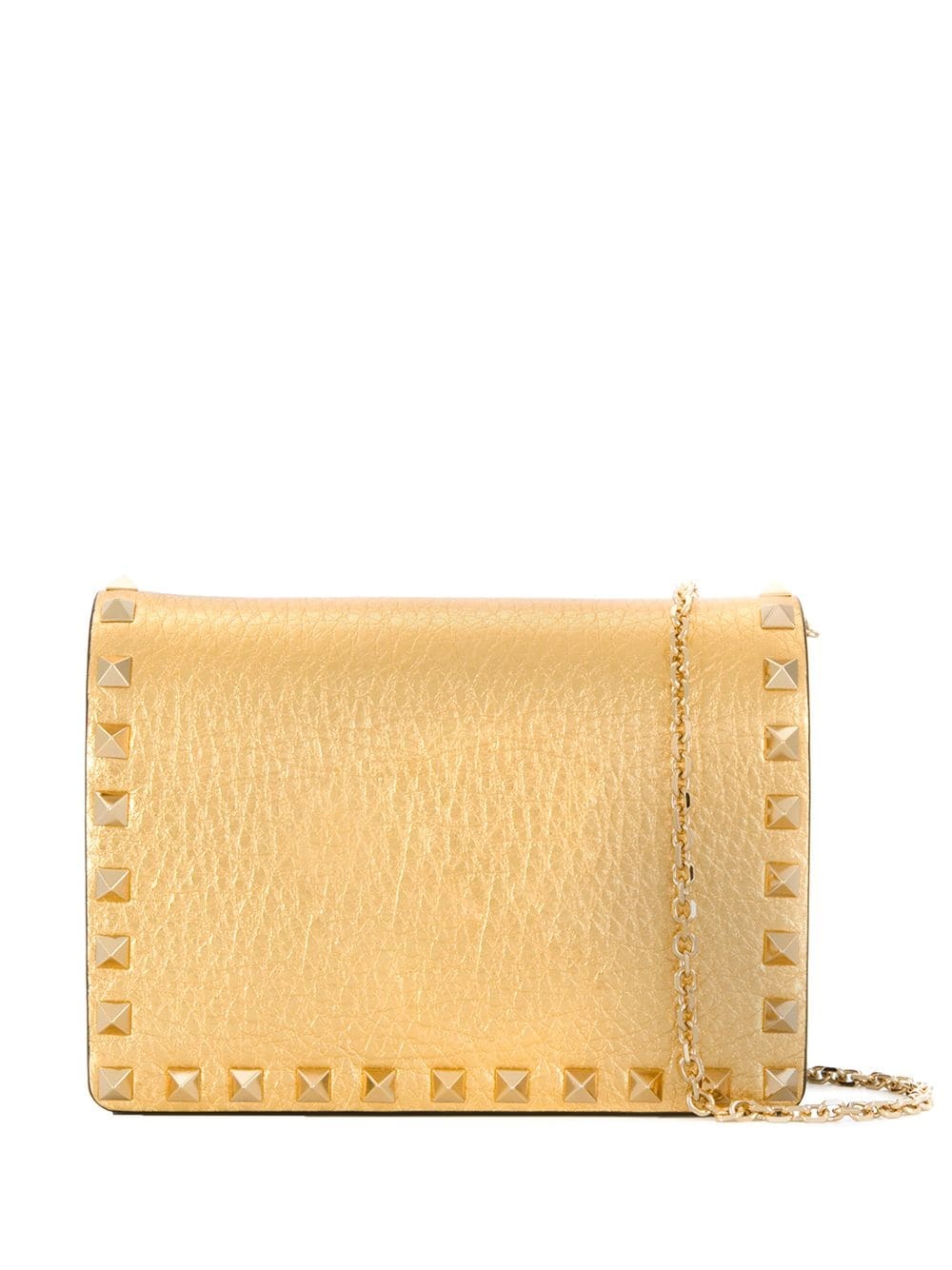 metallic Rockstud crossbody bag - 1