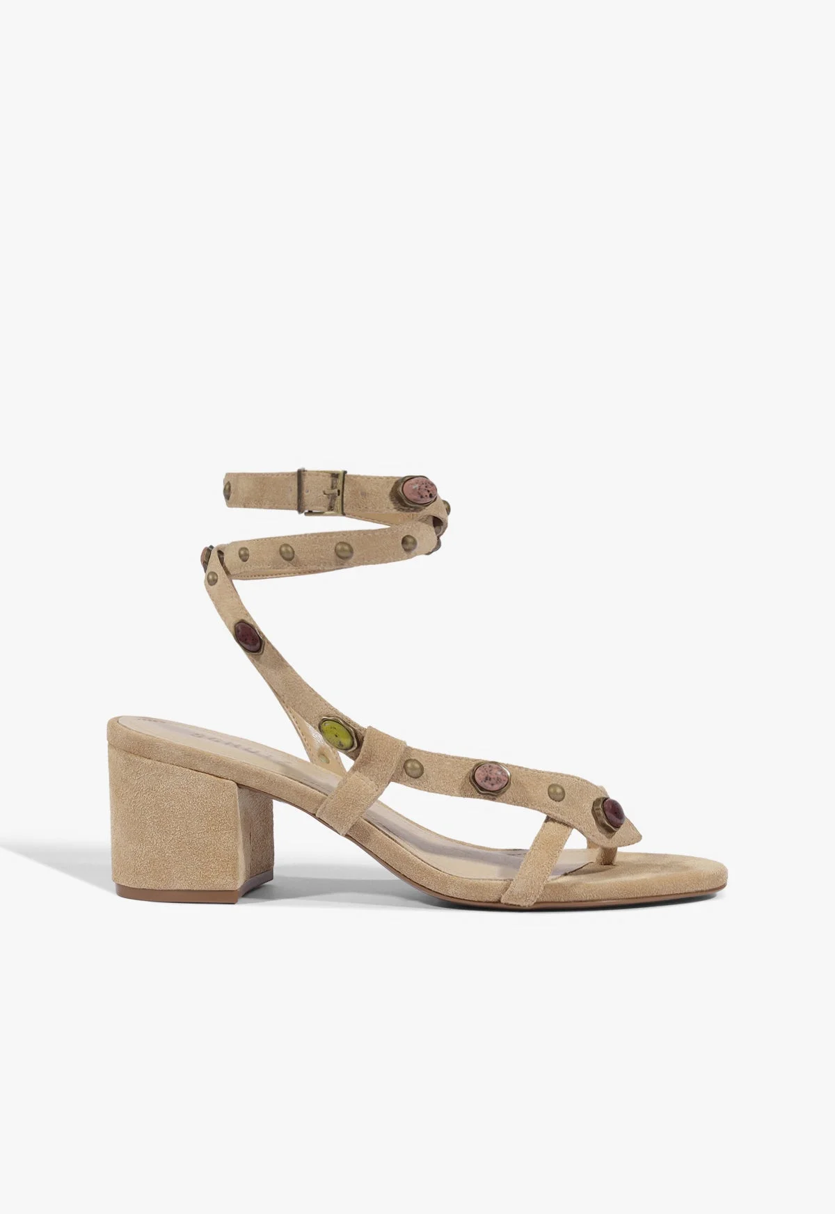 Cleo Beaded Leather Suede Sandal - 1