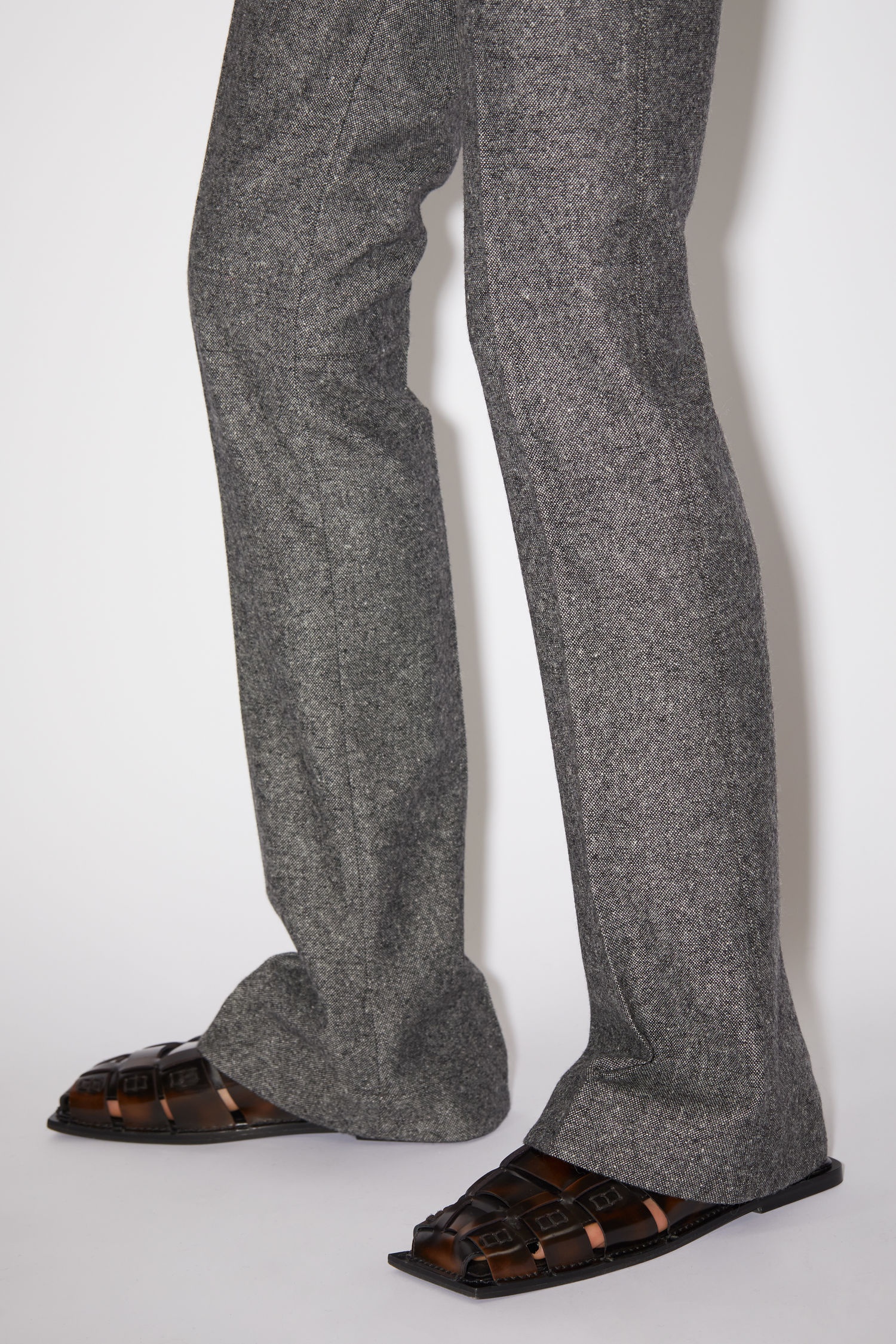 Tailored trousers - Grey Melange - 6