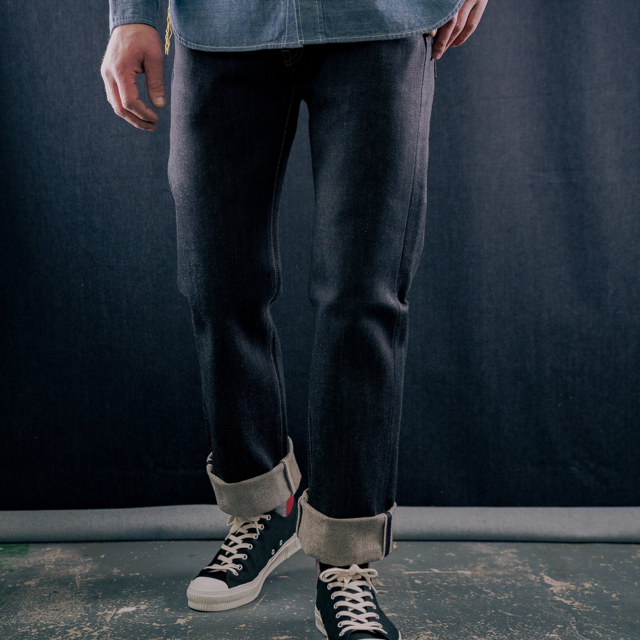 IH-634-XHS 25oz Selvedge Denim Straight Cut Jeans - Indigo - 4