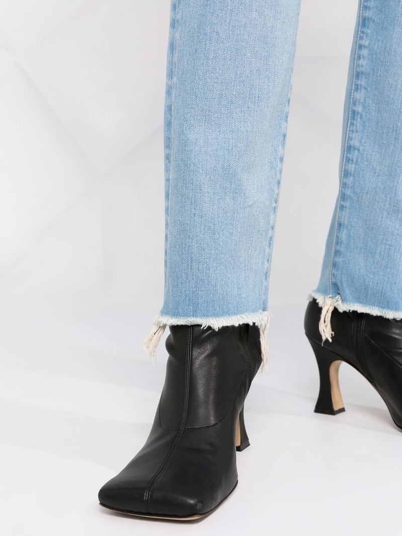 distressed skinny-cut jeans 5