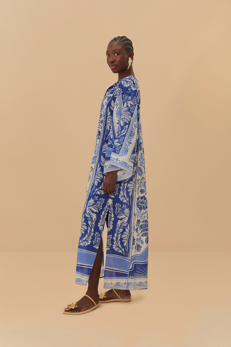 Off-White Delicate Tapestry Maxi Cover Up 4