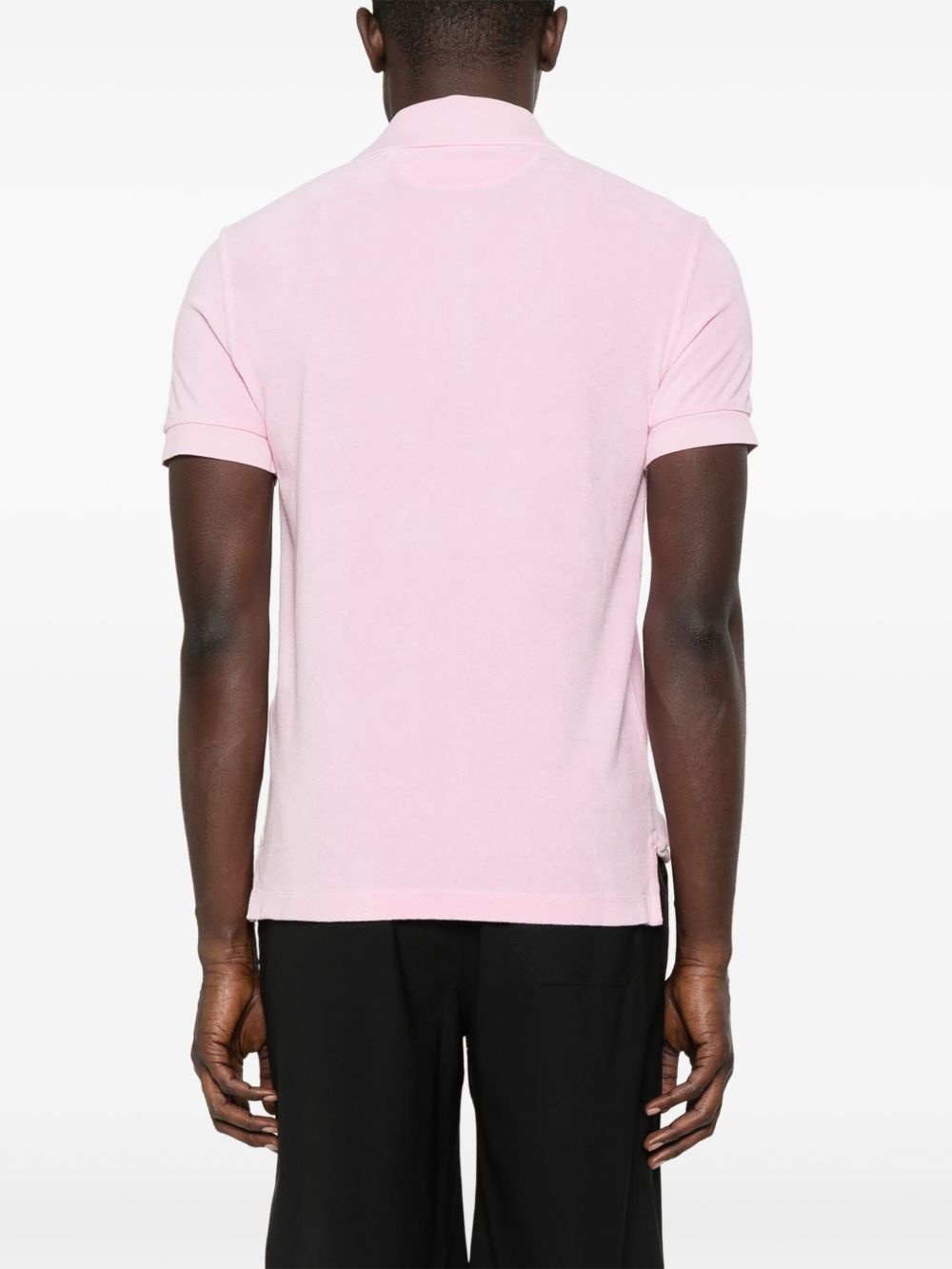 towelling polo shirt - 3