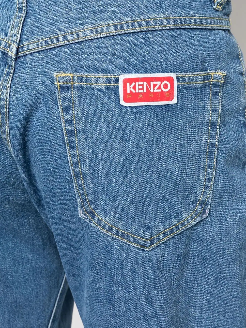 high waist wide-leg jeans - 4