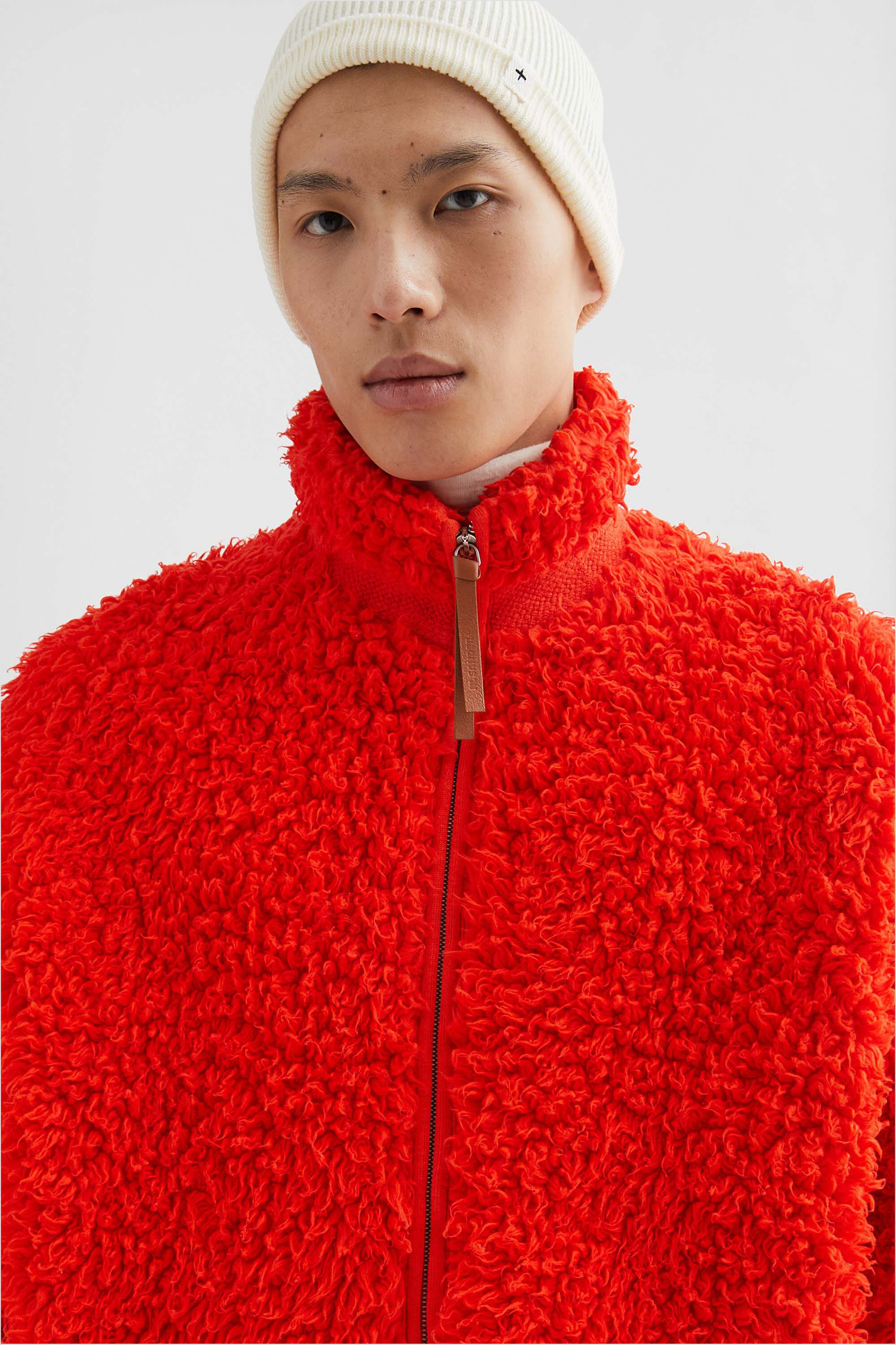 Cotton Fleece Zip-Up Jacket - 2