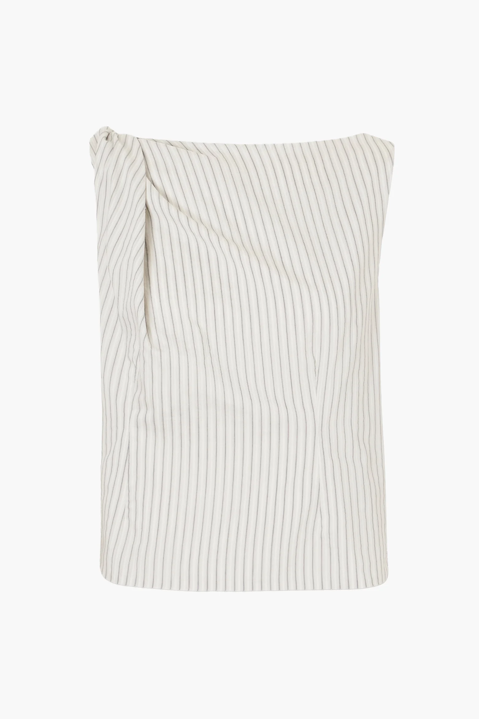 SILK BLEND DRAPED TOP - 1