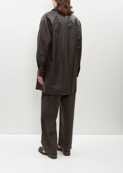 Lemaire Leather Overshirt outlook