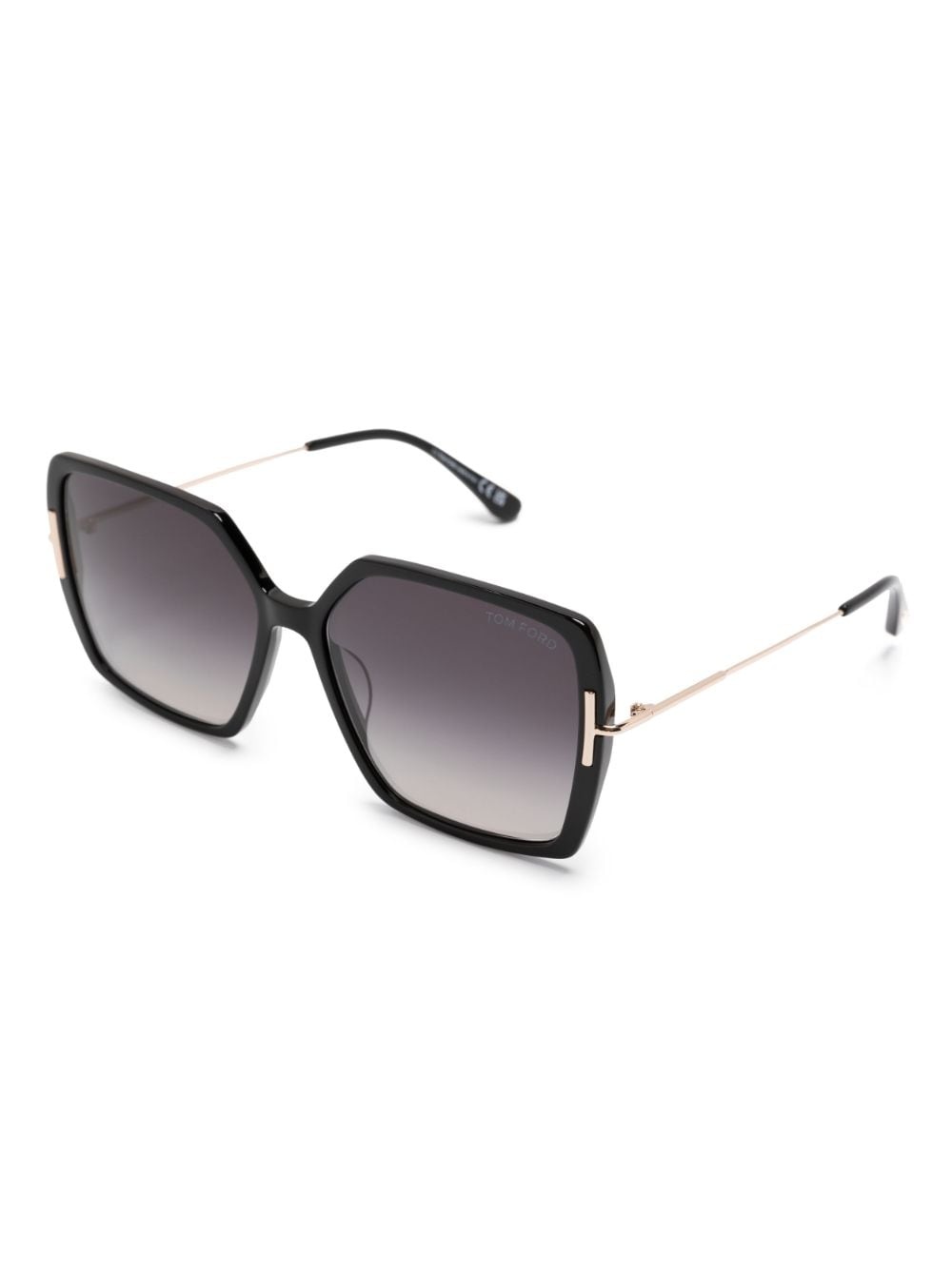square-frame gradient sunglasses - 2