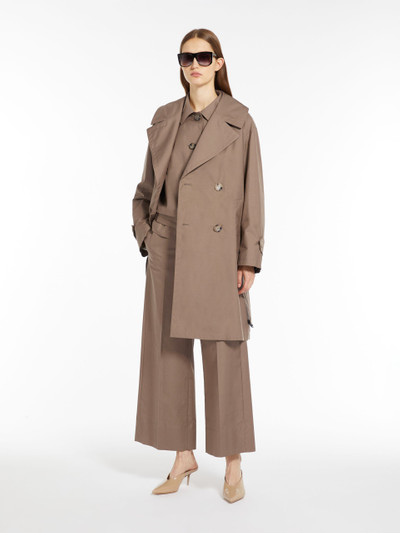 Max Mara VTRENCH Oversized trench coat in water-resistant cotton twill outlook