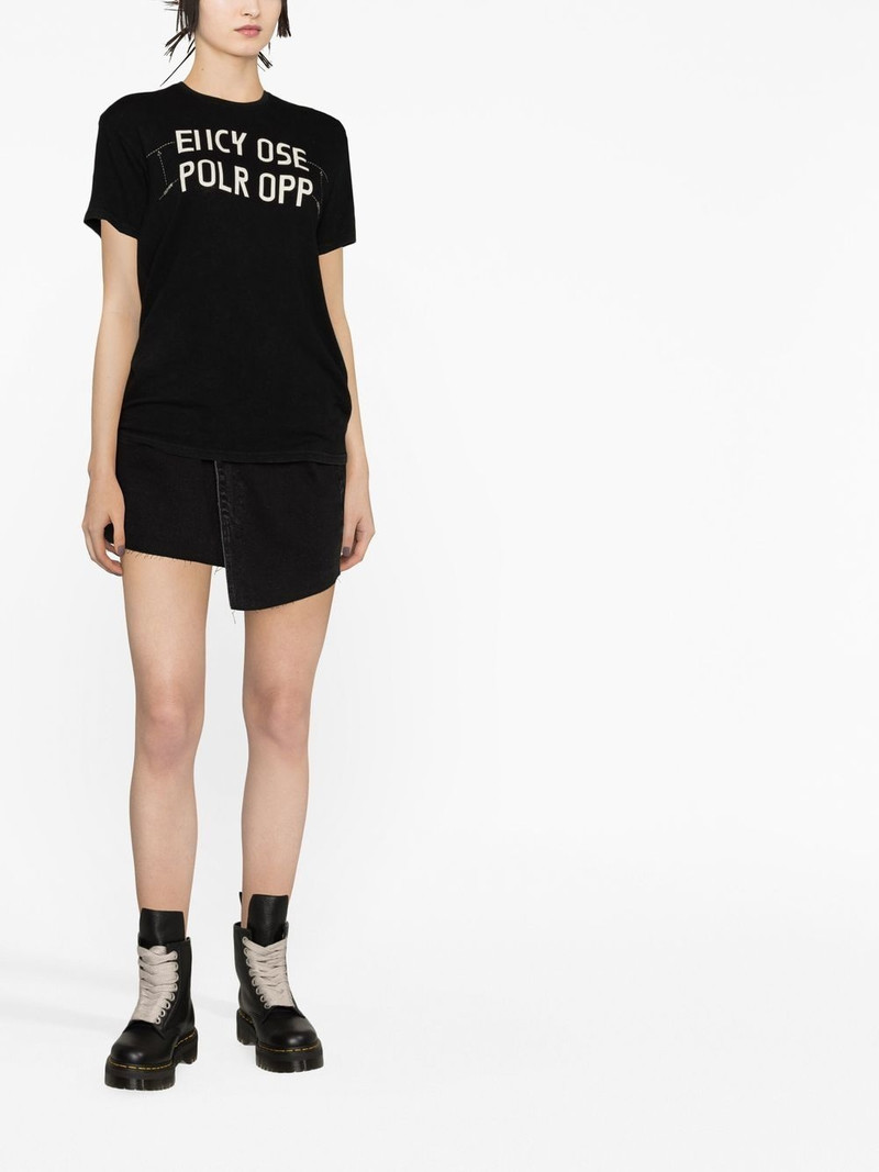 R13 slogan-print T-shirt outlook