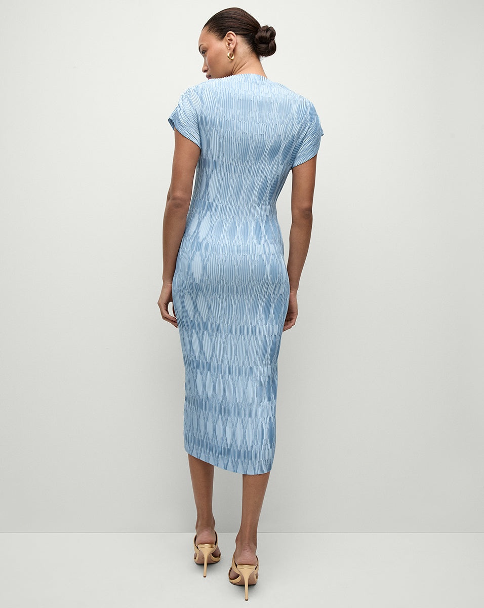 GRAMERCY PLEATED DRESS - 6