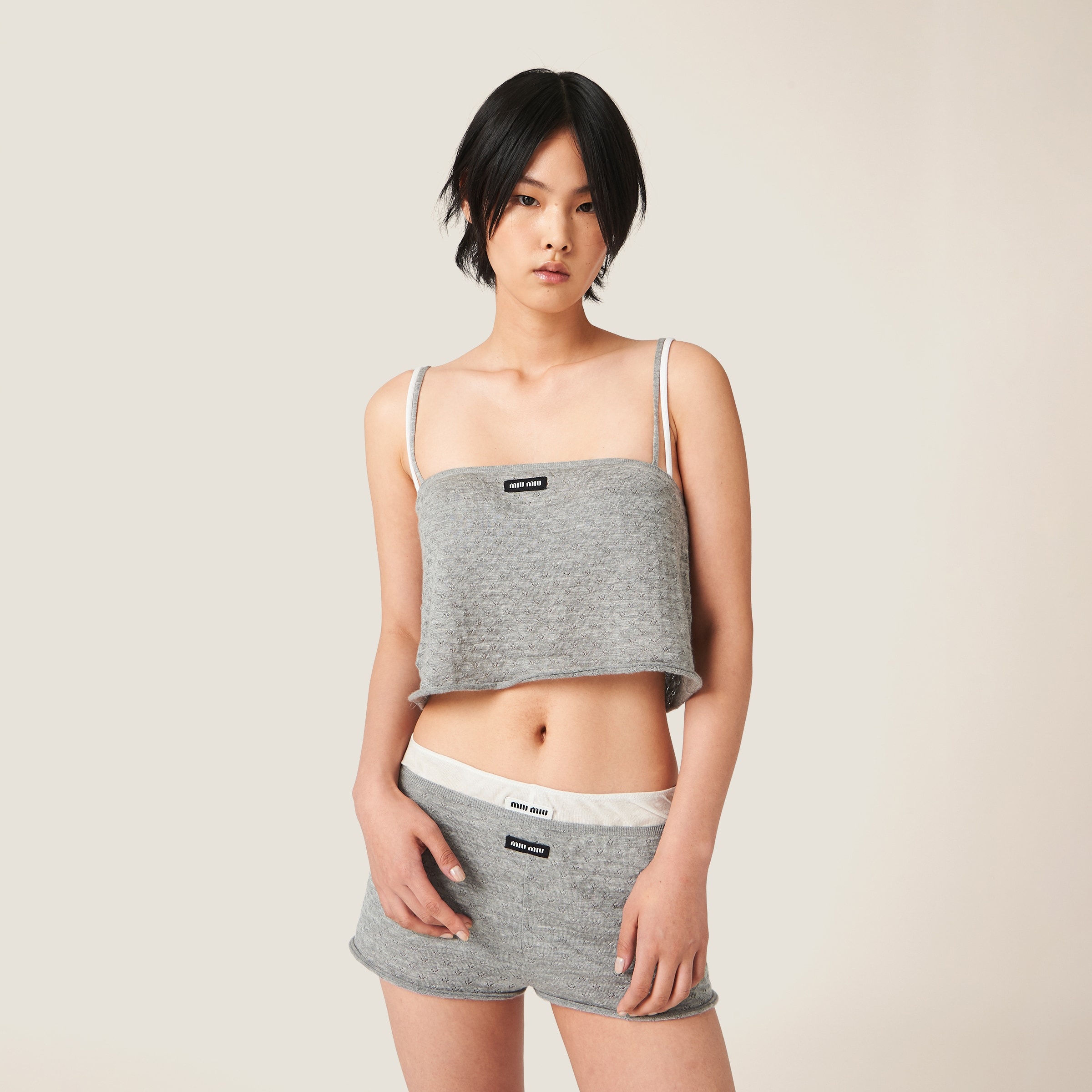 Cashmere and silk shorts - 4