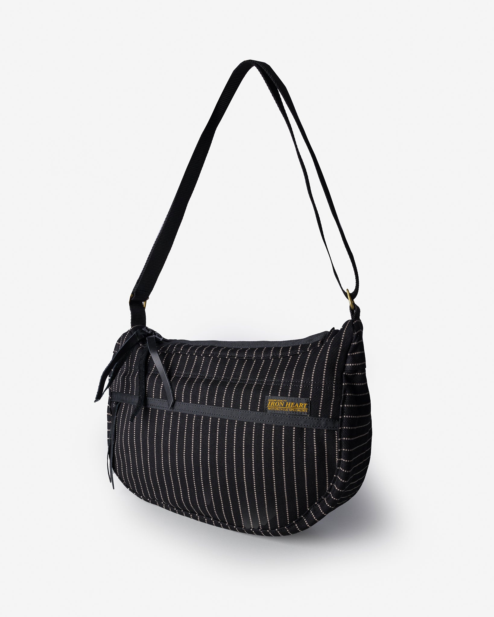 IHE-36-BLK 12oz Wabash Small Shoulder Bag - Black - 1