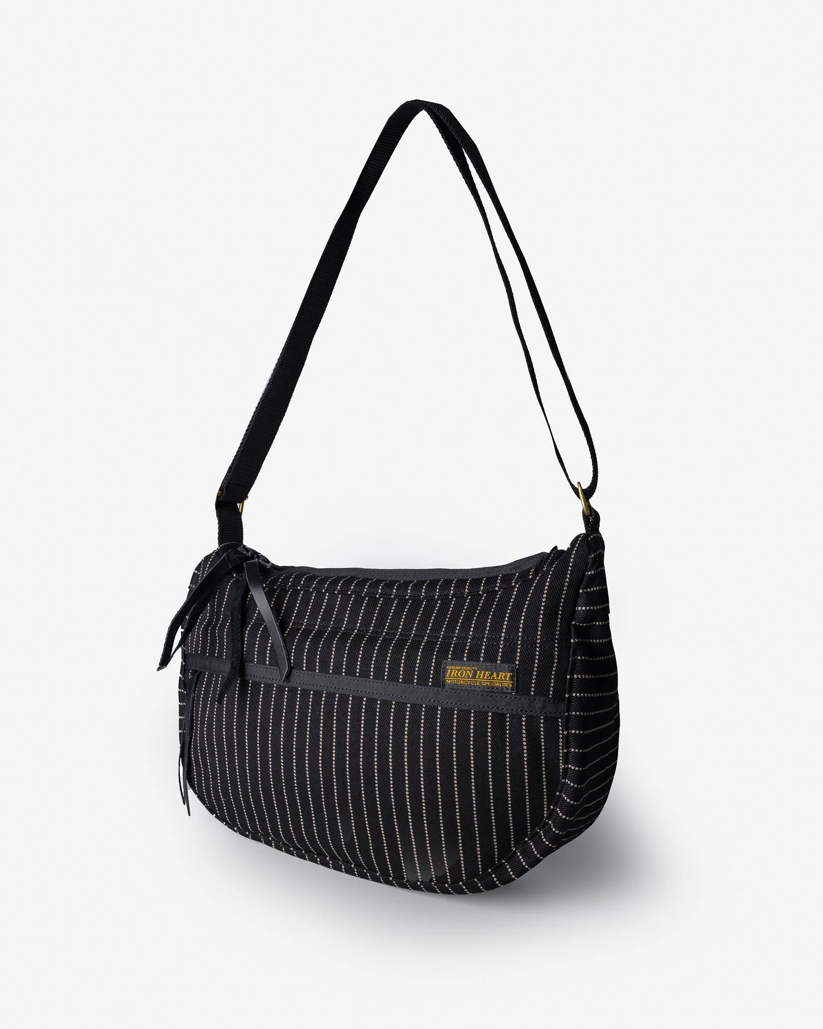IHE-36-BLK 12OZ WABASH SMALL SHOULDER BAG - BLACK - 1