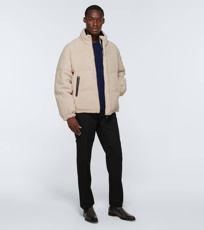 Berluti Reversible shearling bomber jacket outlook