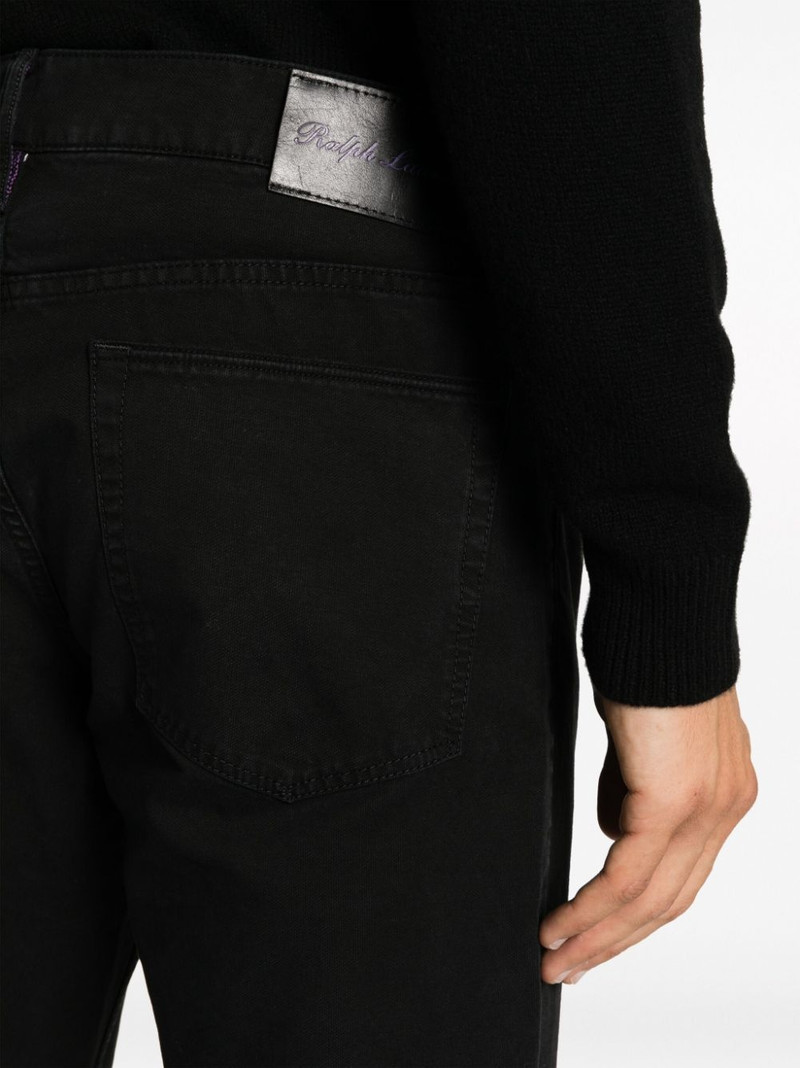 logo-patch slim-cut jeans 5