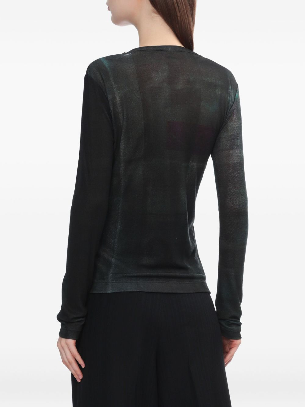 printed long-sleeve T-shirt - 4