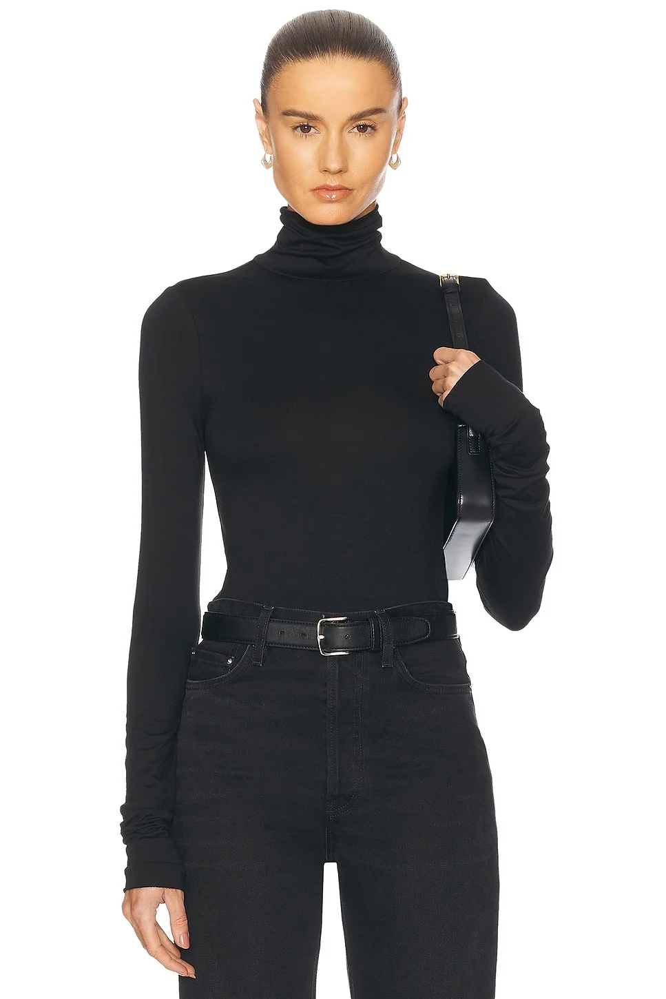 Fitted Turtleneck Top - 1