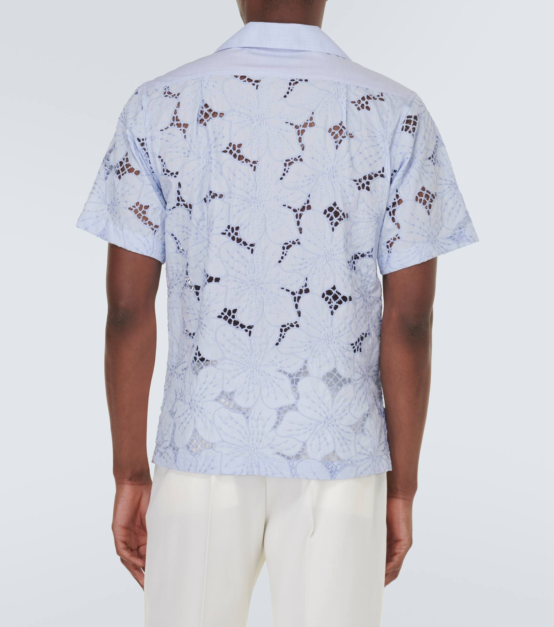 Highlife floral cotton-blend bowling shirt - 4