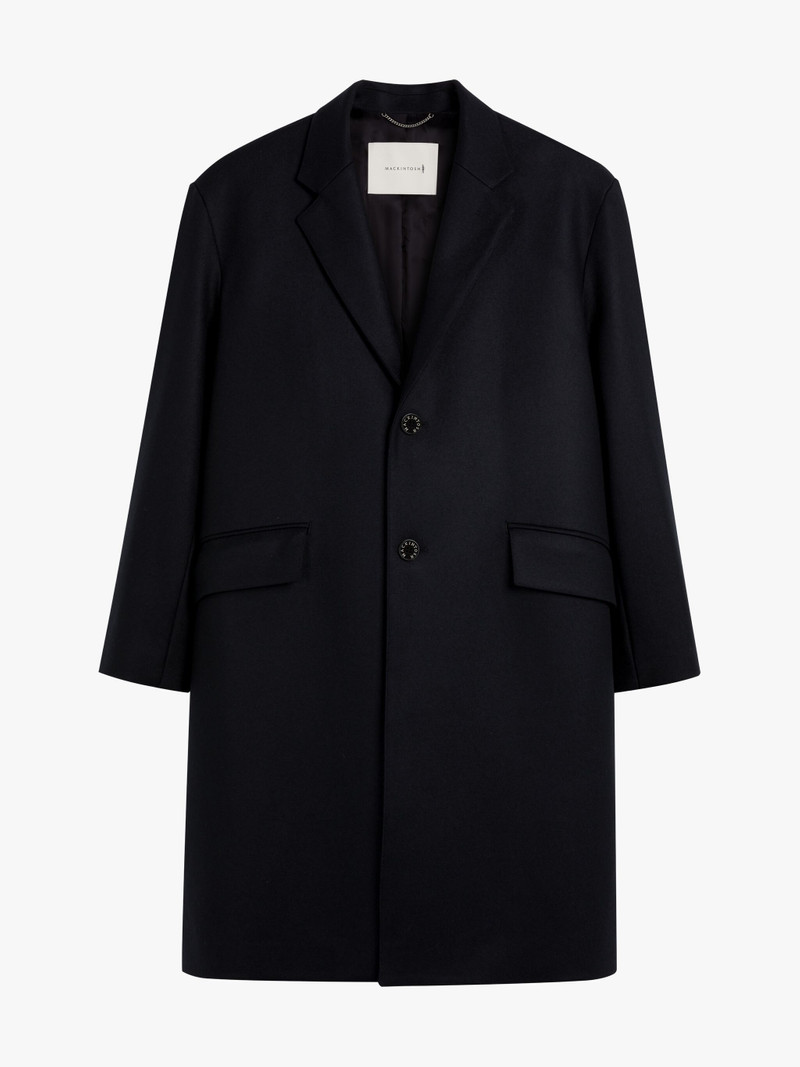 HUMBIE CHESTER NAVY WOOL OVERCOAT 1