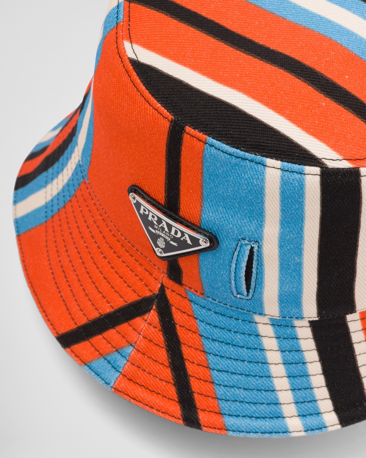 Printed drill bucket hat - 4