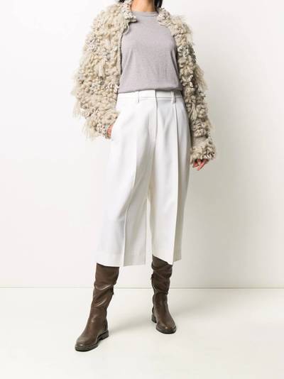 Brunello Cucinelli straight-leg darted culottes outlook