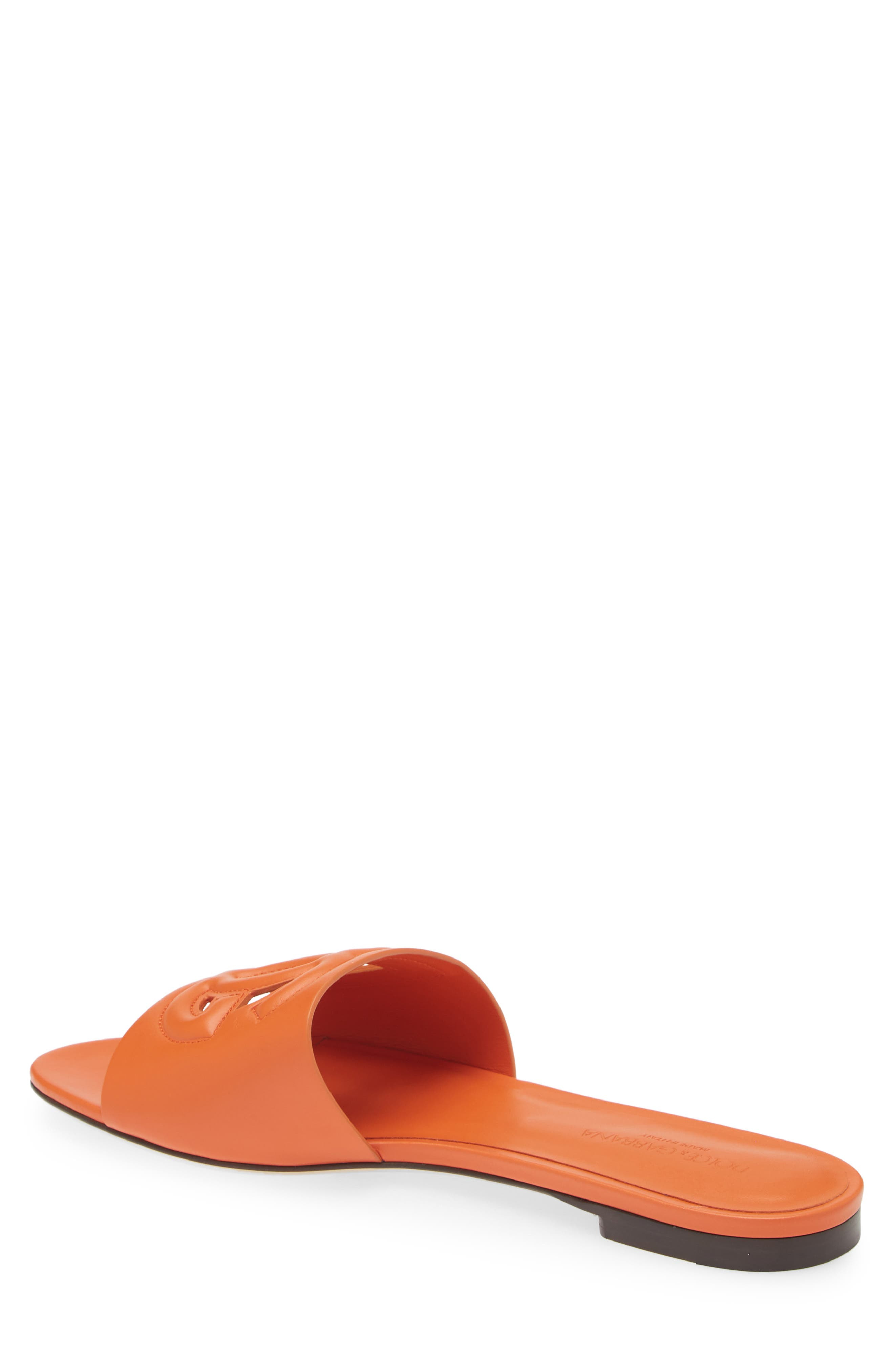Dolce&Gabbana Bianca Interlock Slide Sandal in Orange at Nordstrom - 2